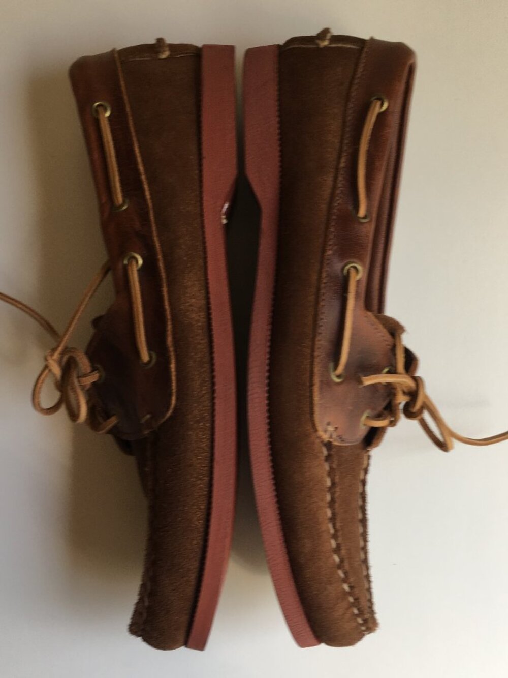 Vintage Brown Boat Shoes 9.5 Cole Haan Leather Loafer Deck USA Moccasin - Picture 7 of 12